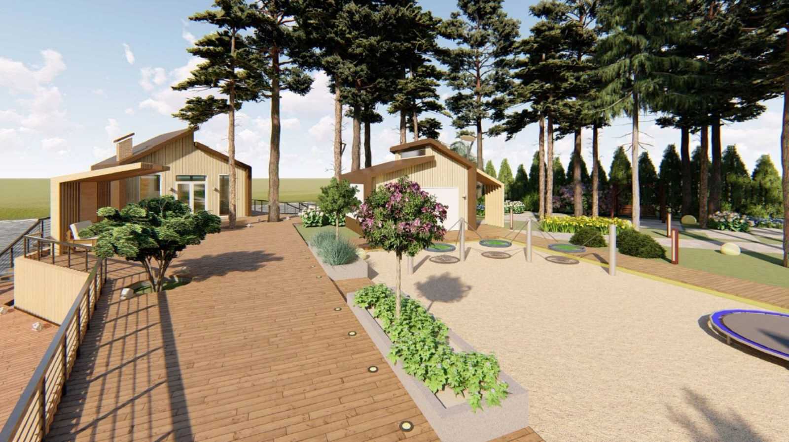 Обложка проекта: Проект благоустройства участка в коттеджном поселке Заозерье