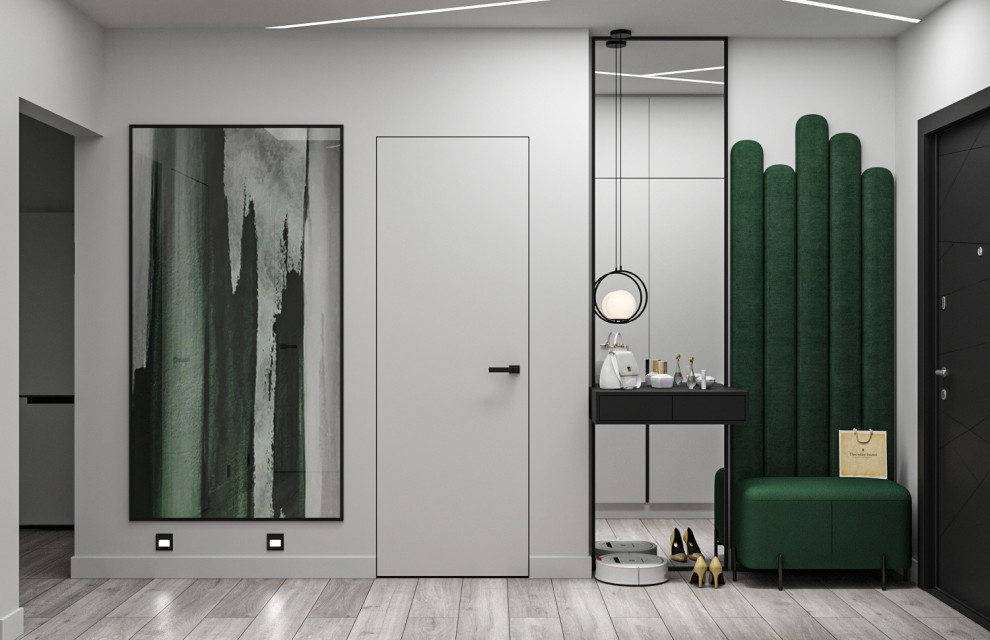 Минималистичная квартира с перетекающими гармоничными пространствами.