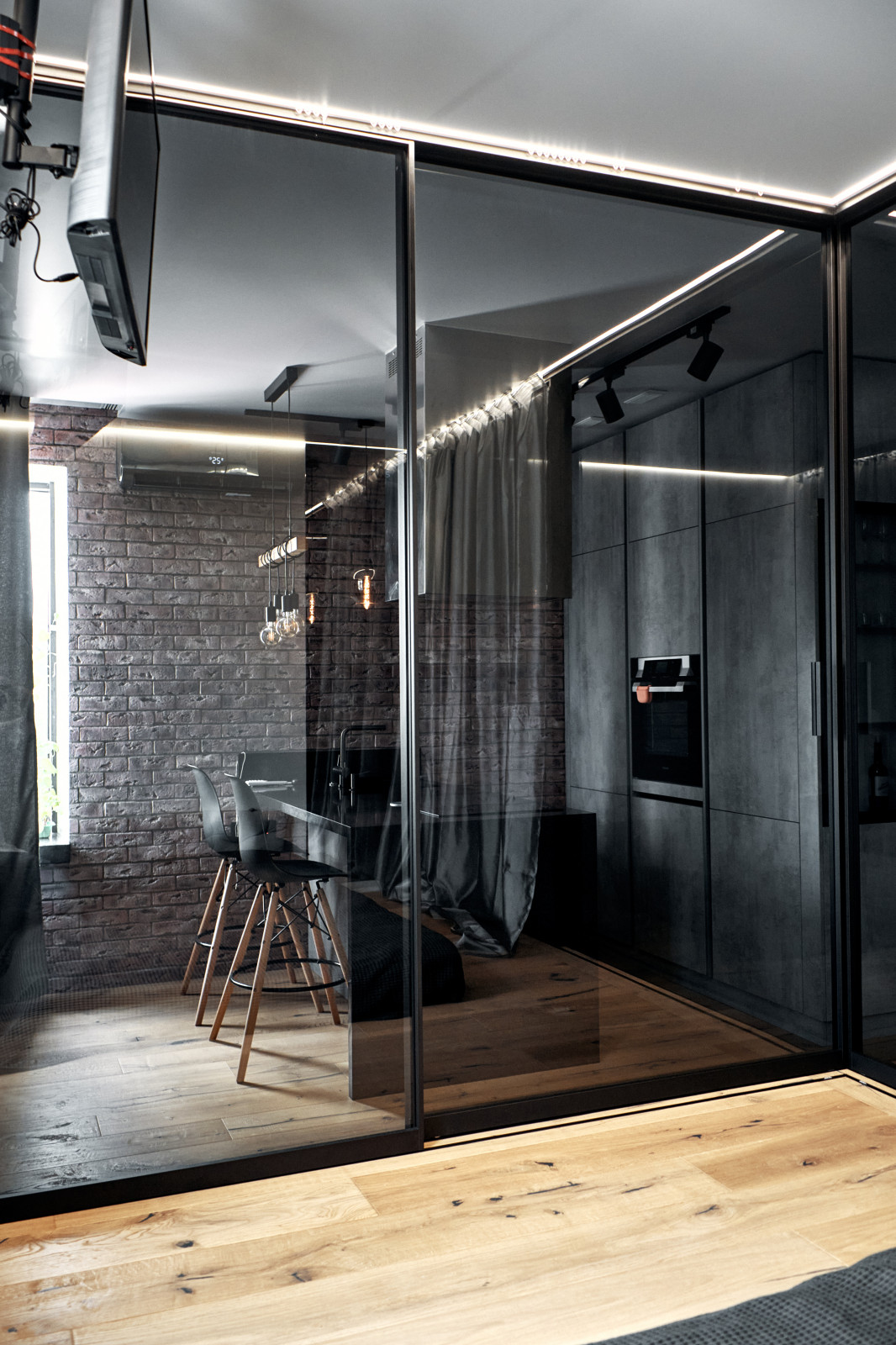 Угловая интерьерная перегородка raumplus