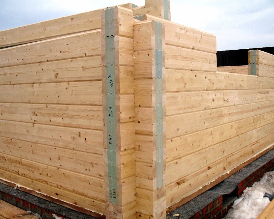 Дома из термобруса-клееного бруса с утеплителем