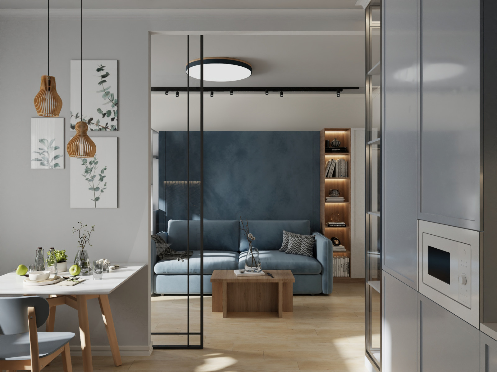 Интерьер квартиры в стиле сканди