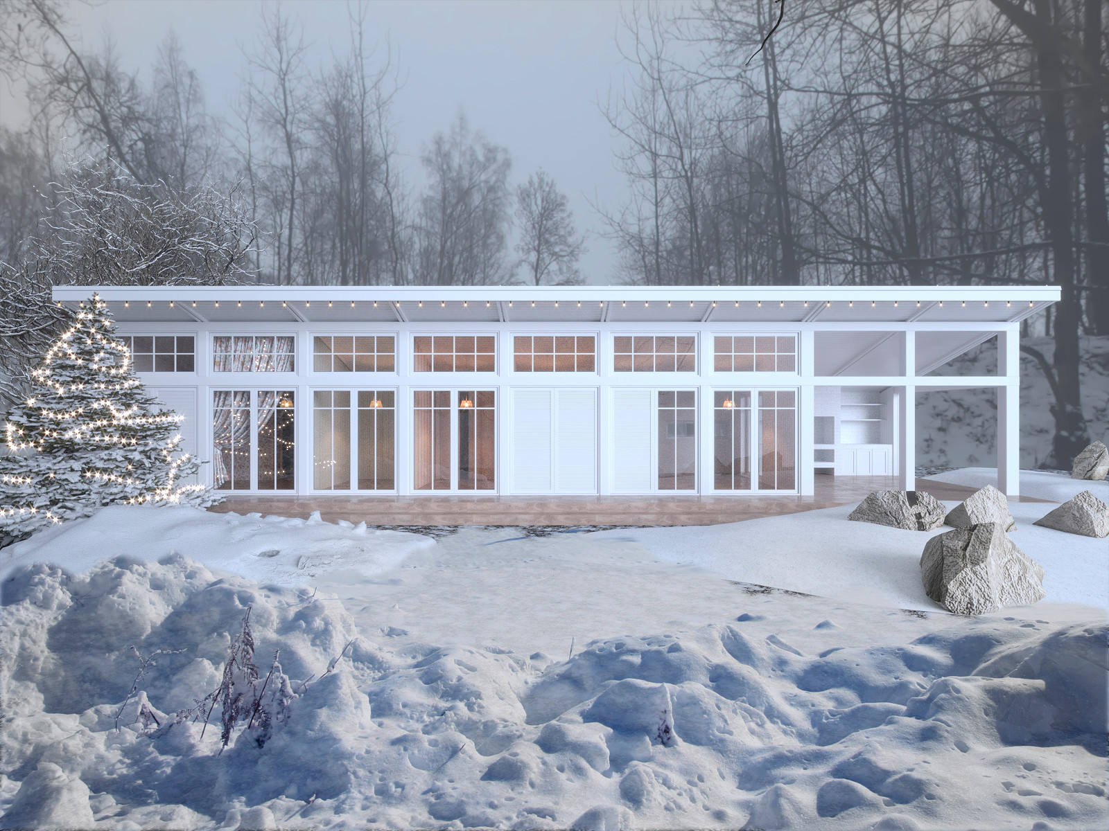 Модульная дача. Проект недорогого дачного дома