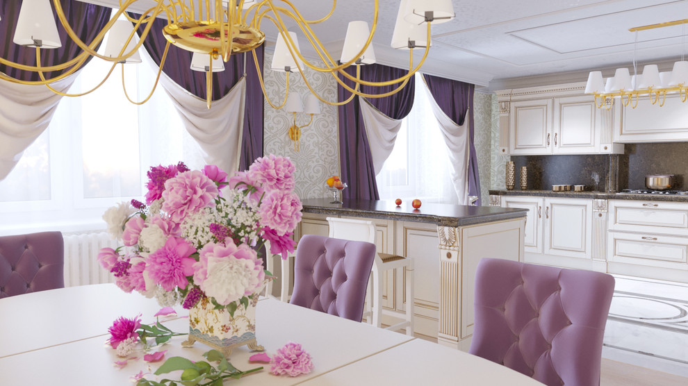 Обложка проекта: Кухня и спальня в классическом стиле.