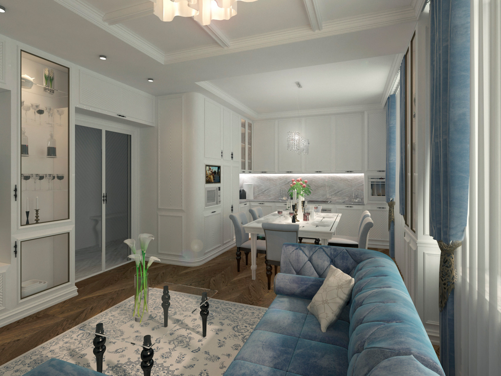 Обложка проекта: Дизайн-проект квартиры в ЖК Наследие