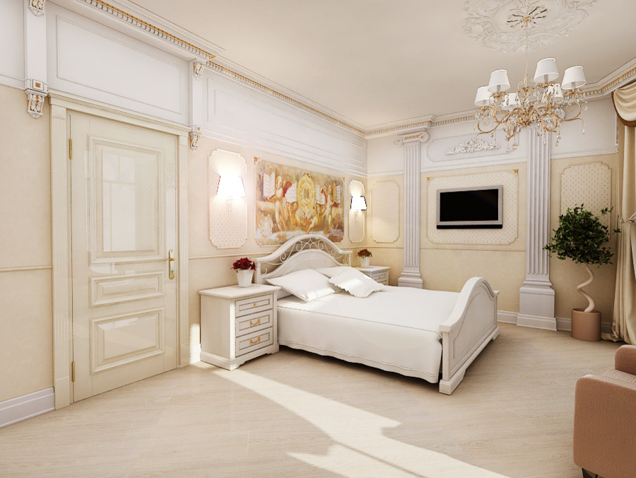 Интерьер загородного дома у озера