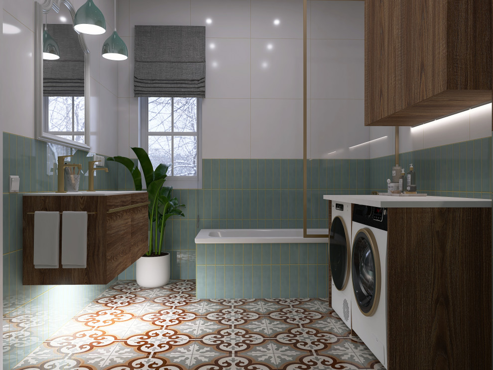 Двухэтажный дом с цокольным этажом 208м2