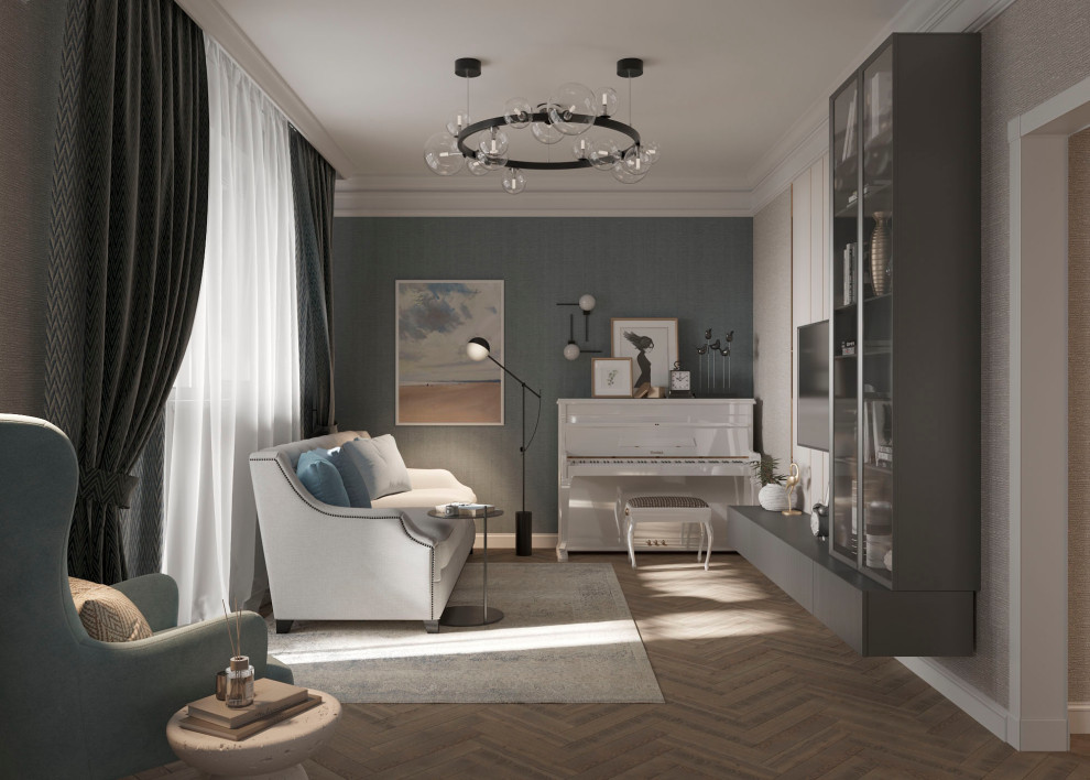 Проект кухни-гостиной 32 кв.м.