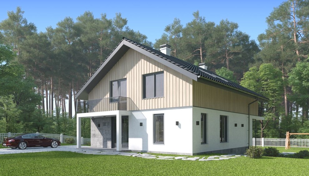 Дом со вторым мансардным этажом