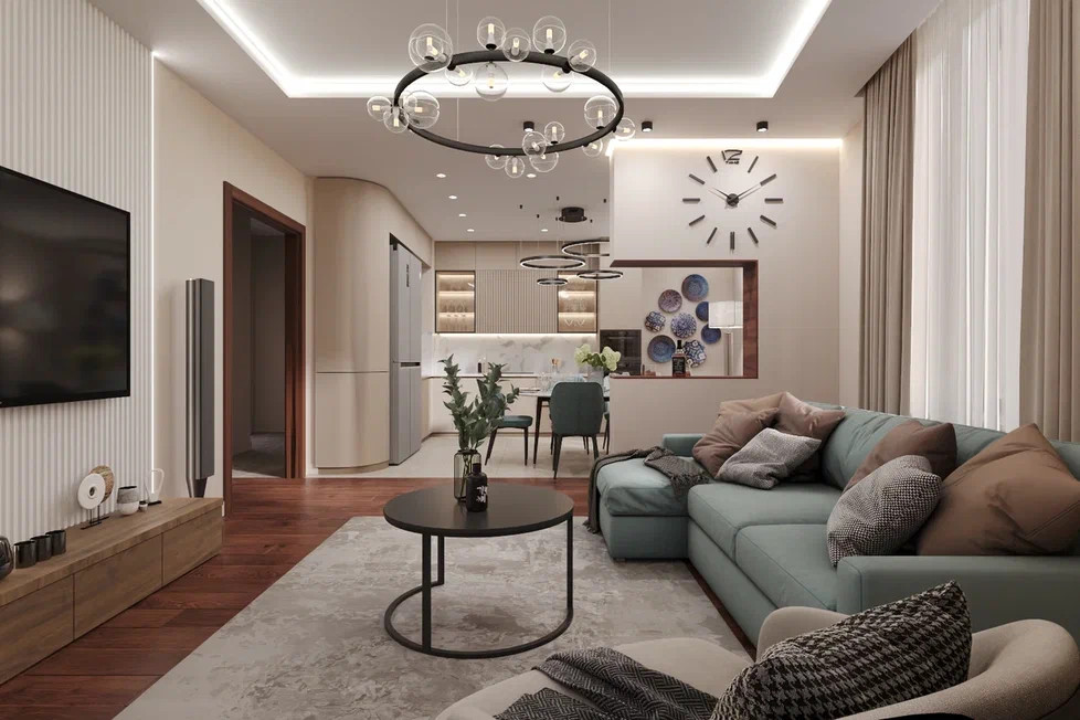 Ремонт квартиры в спокойных и теплых тонах