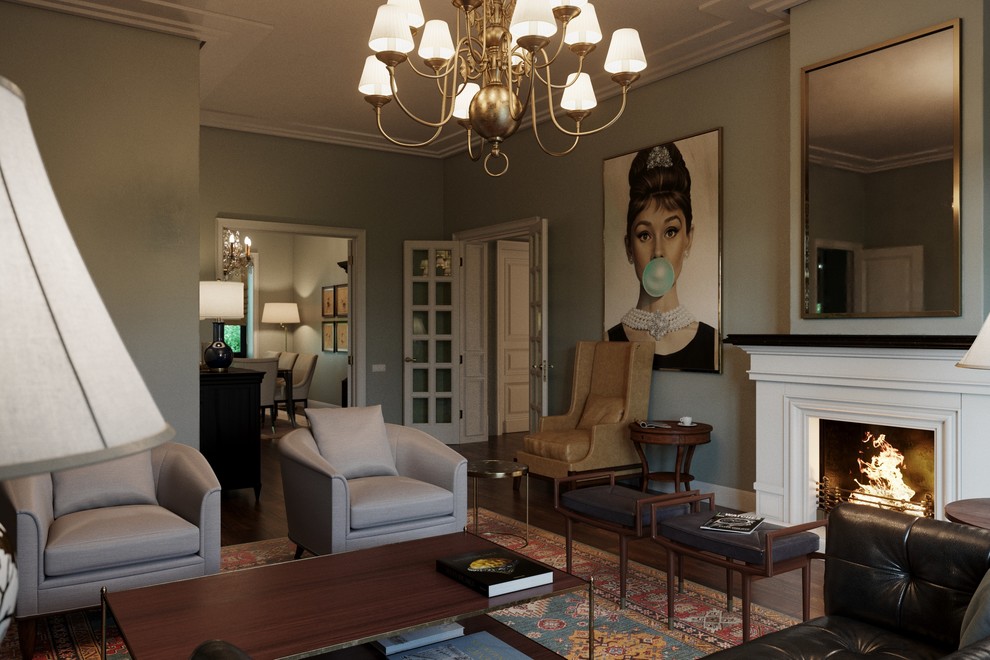 Дизайн-проект загородного дома в стиле Тиффани