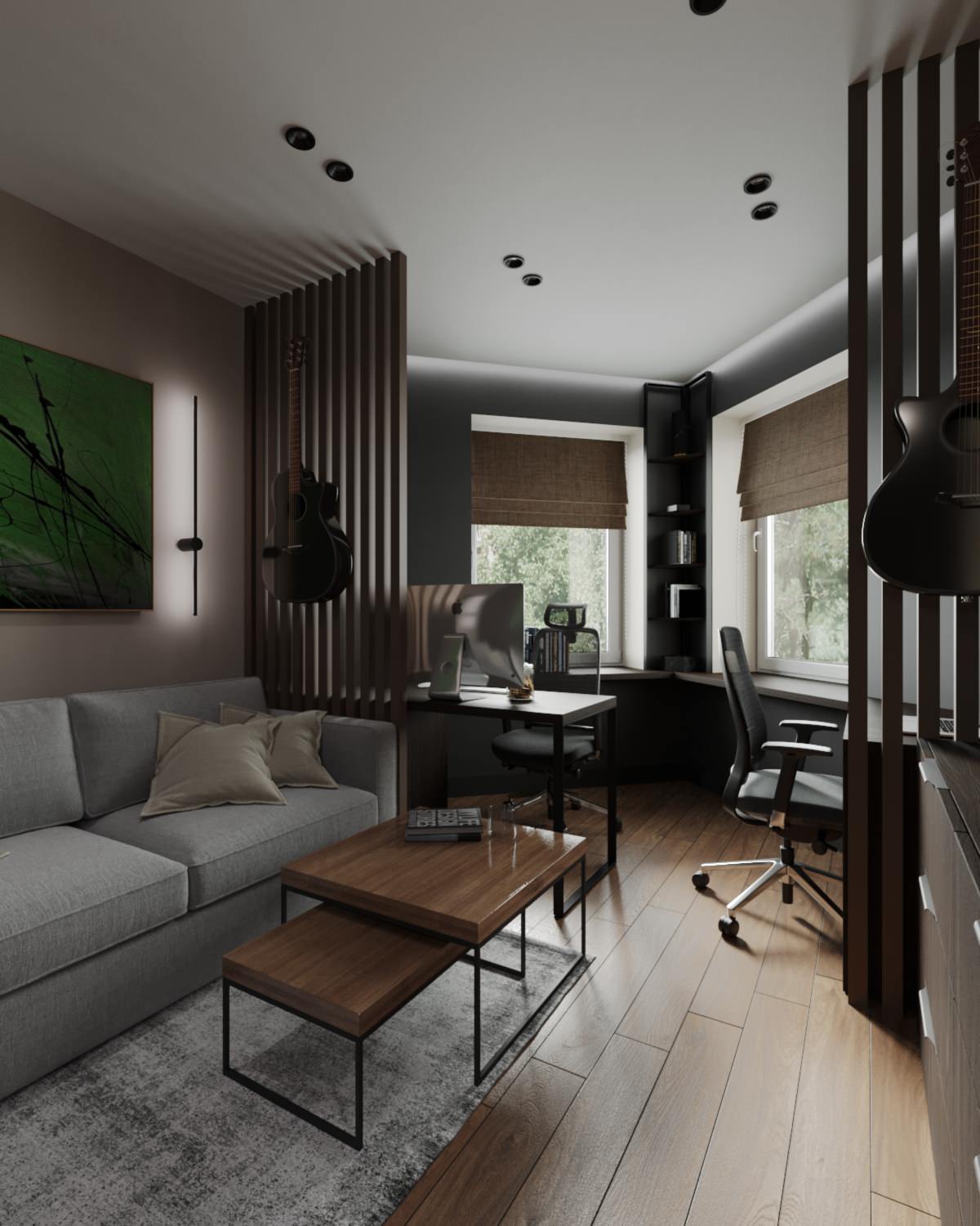 Однокомнатная квартира со сложной планировкой