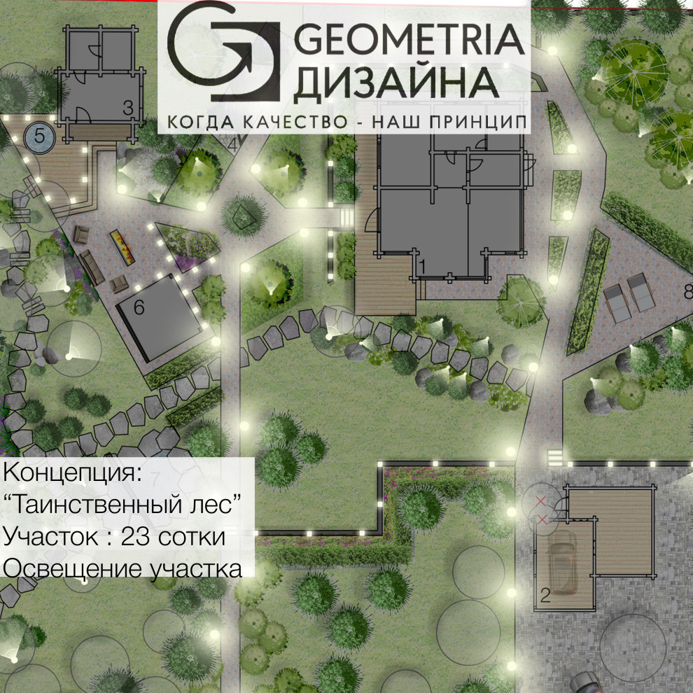 Ландшафтный дизайн-проект "Таинственный лес"
