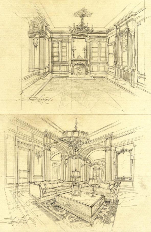 Эскизы - дизайн интерьера