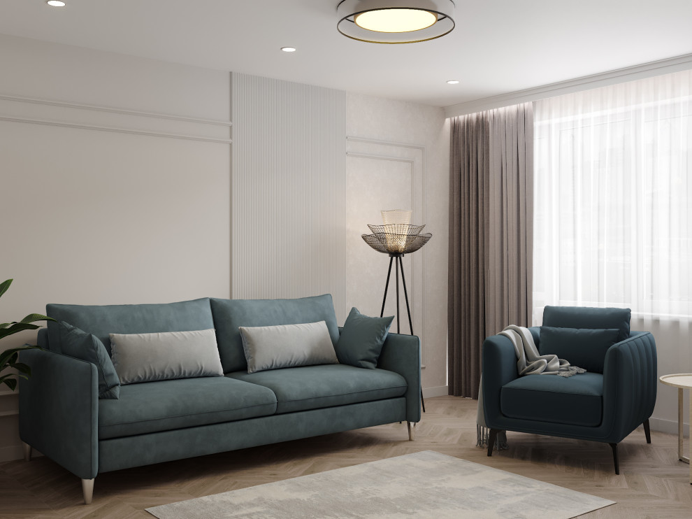 Обложка проекта: Гостиная в современной классике