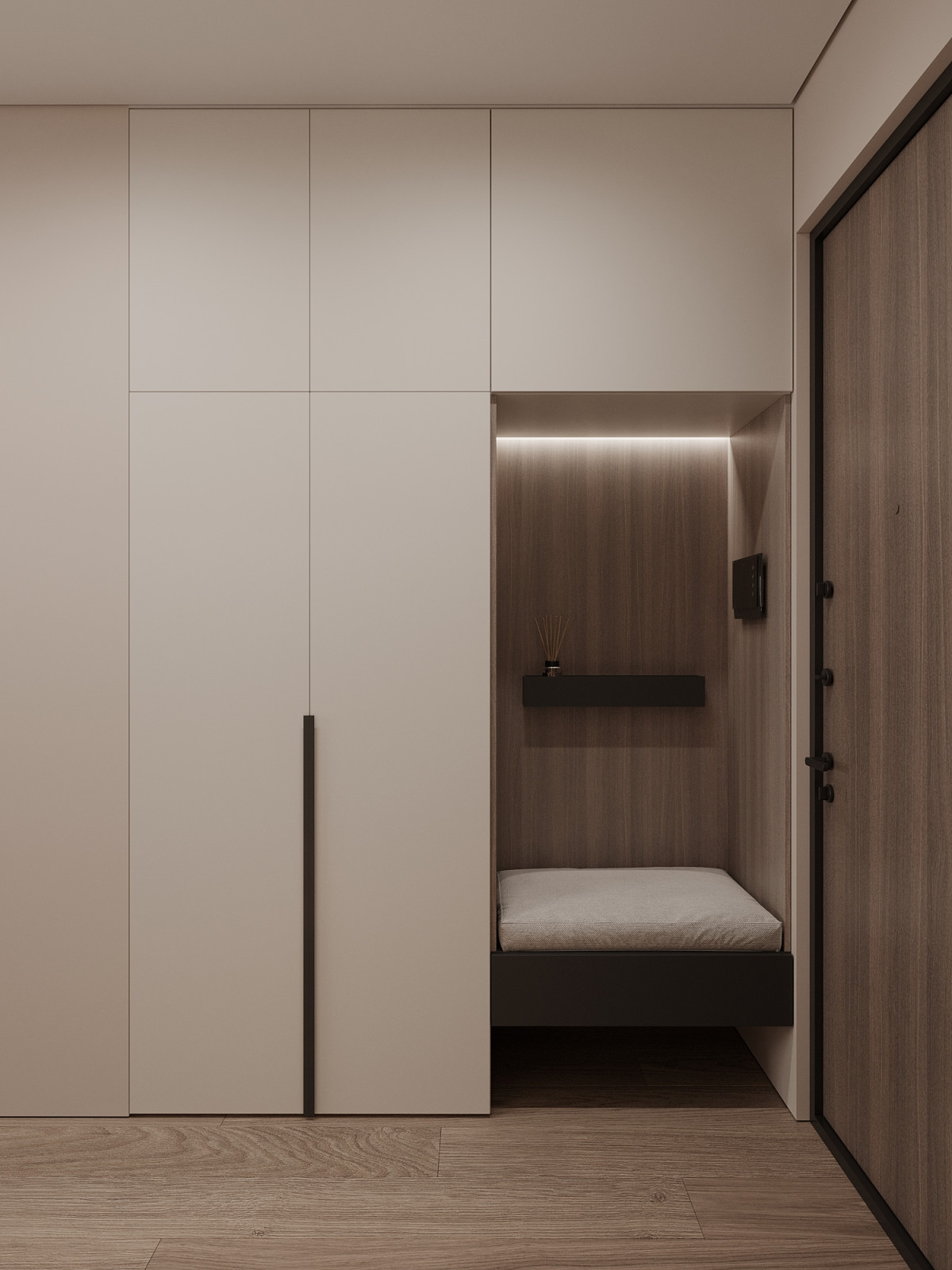 Обложка проекта: ЖК «Павелецкая Сити» — современный минимализм в нейтральных оттенках