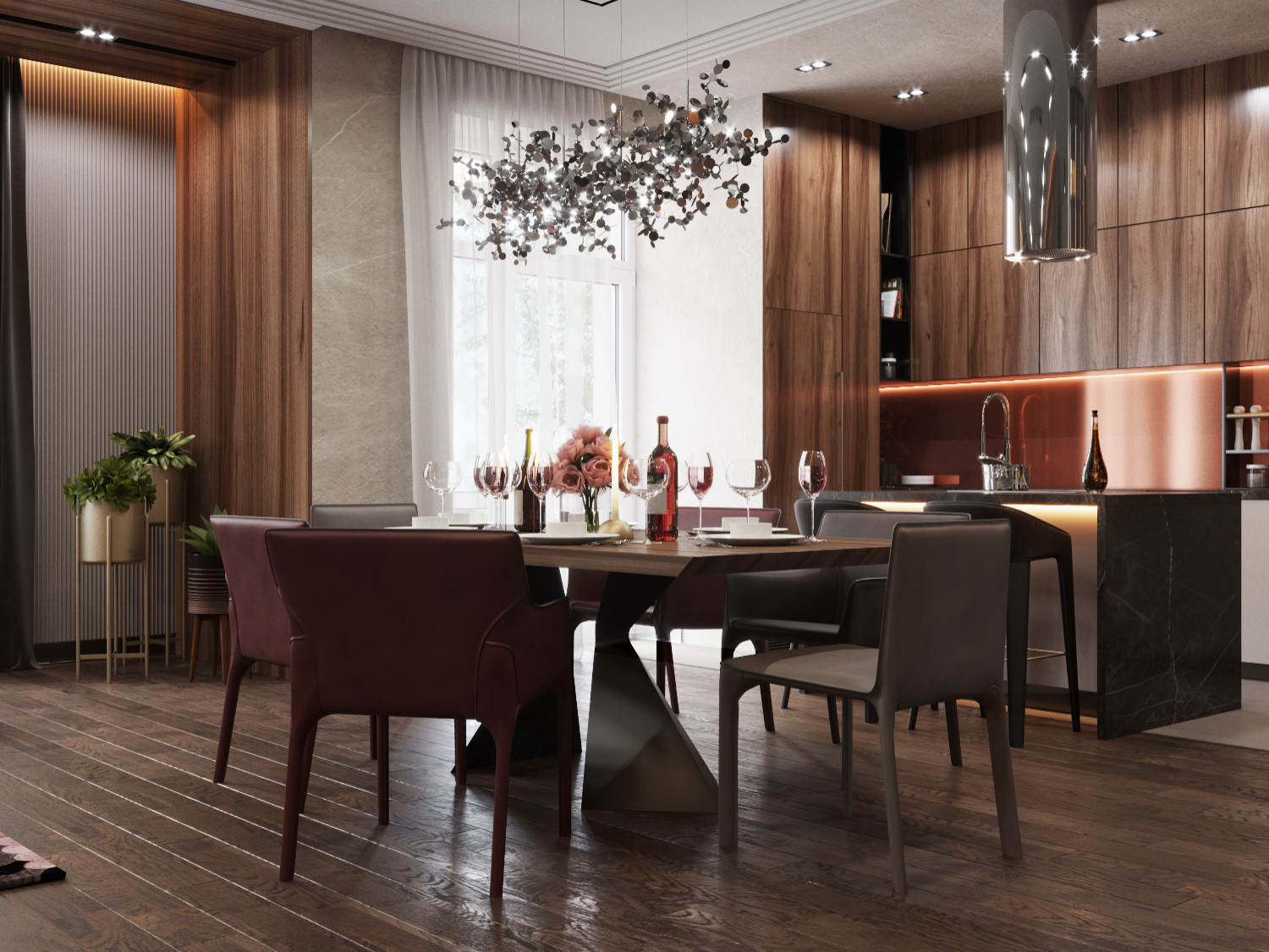 Кухня-гостиная в ЖК "Бульварный переулок"