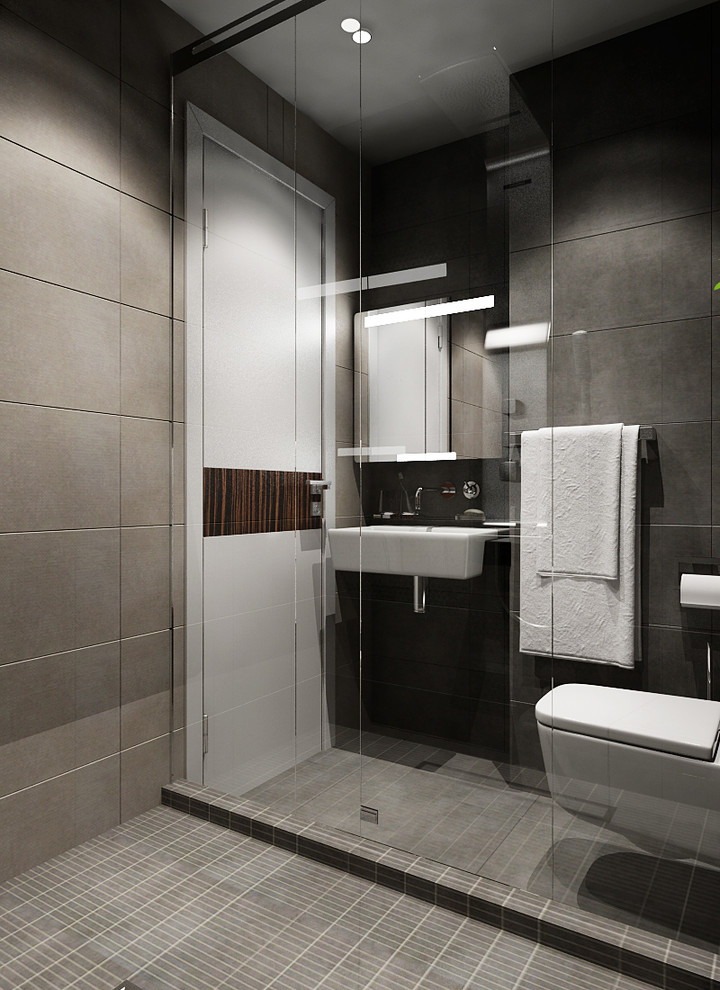 Проект "В оттенках серого", 35 кв.м