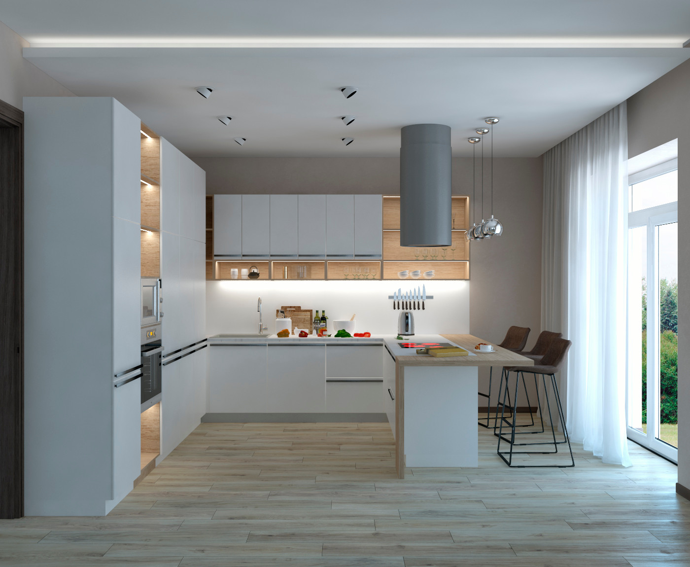 гостиная в большом доме