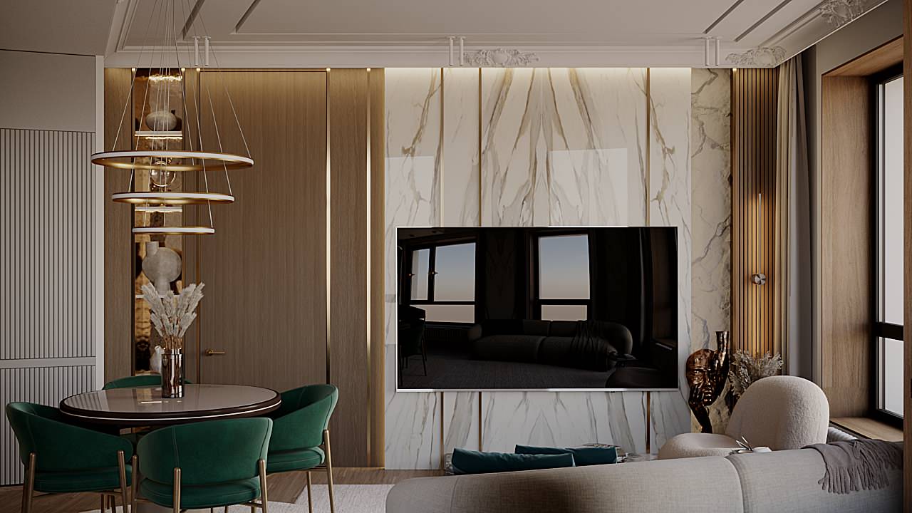 Обложка проекта: Квартира в ЖК "Невский", 80 м²