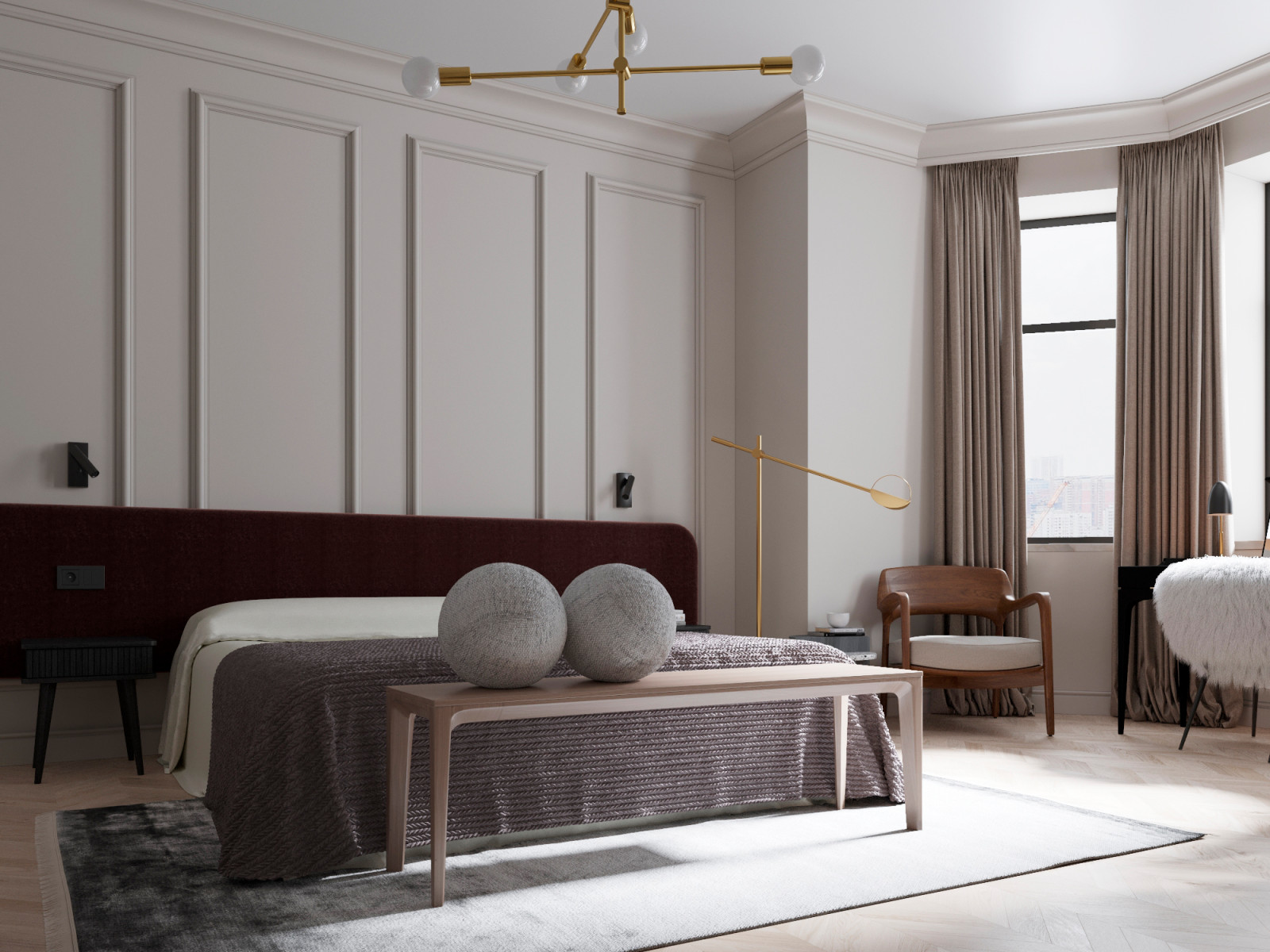 СПАЛЬНЯ С ЭРКЕРОМ