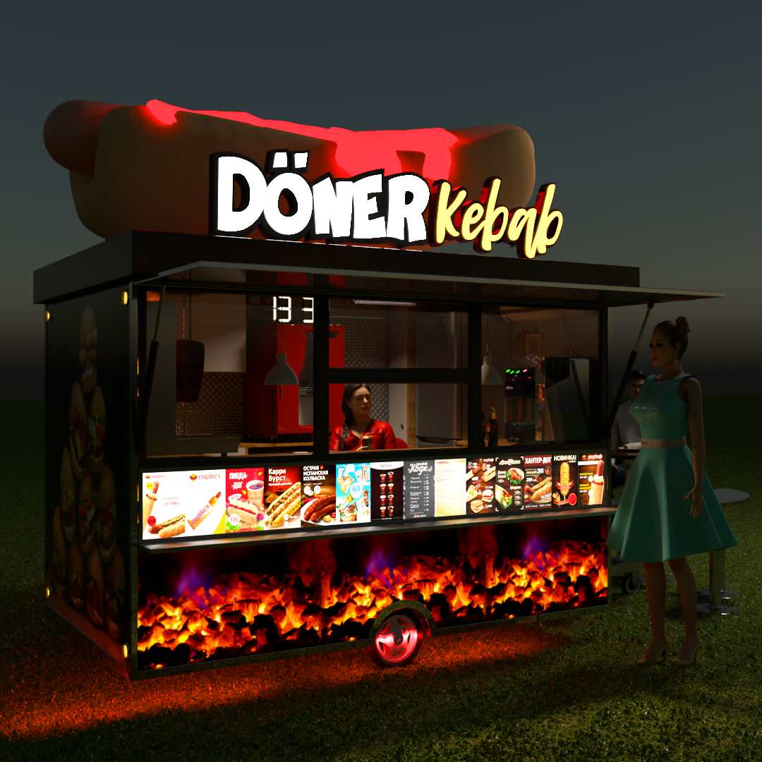Doner Kebab внешний дизайн фудтрака