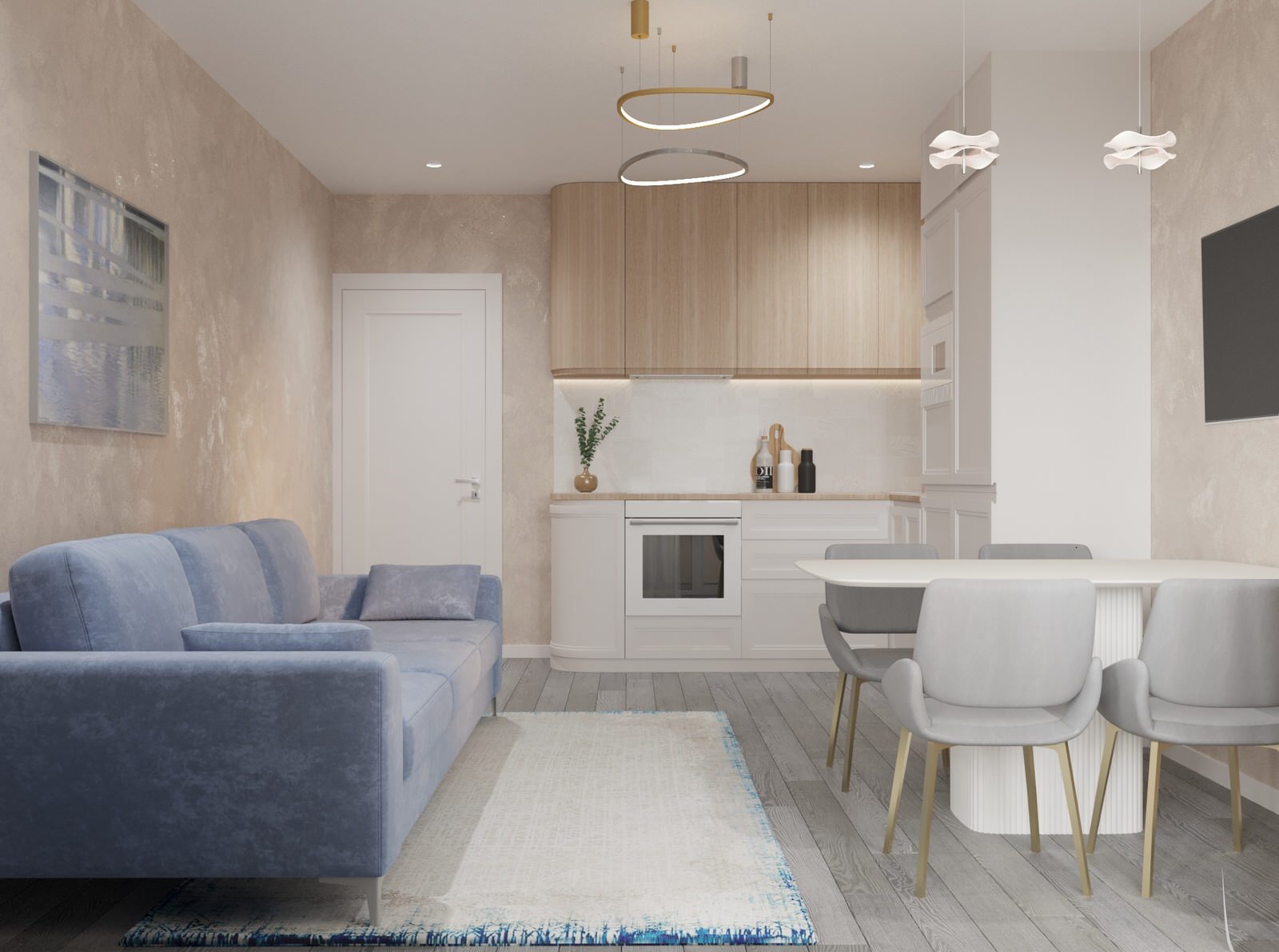 Обложка проекта: Евро трехкомнатная квартира