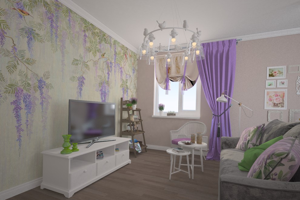 Обложка проекта: Гостиная в стиле прованс.