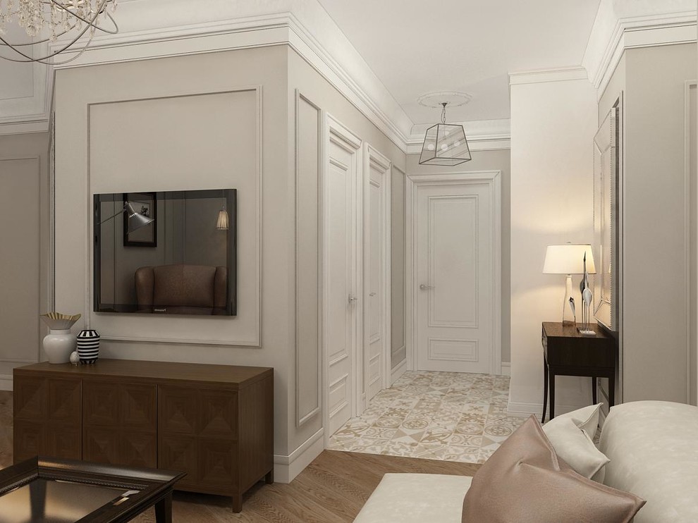 Квартира с белой спальней