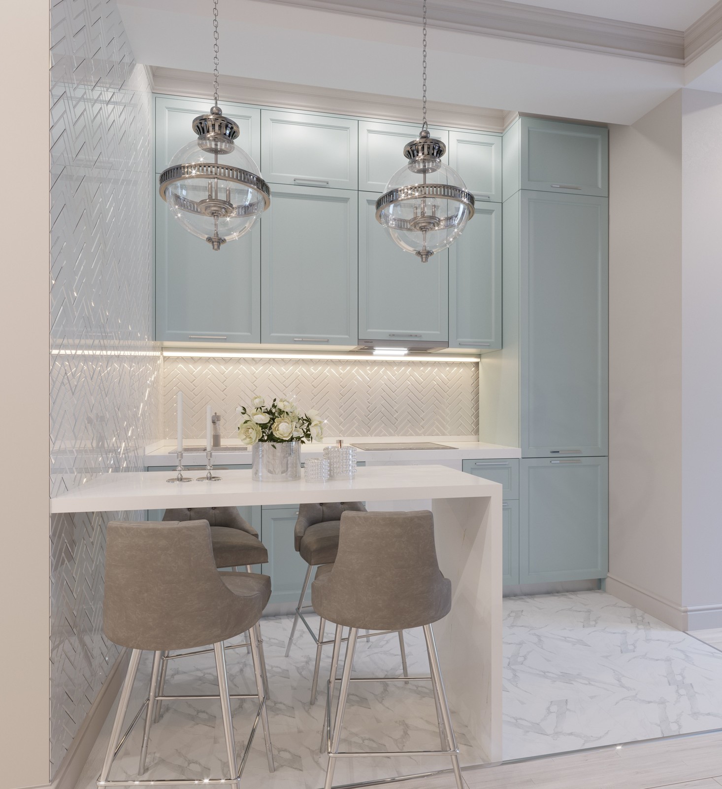 Обложка проекта: Светлая квартира легкая классика