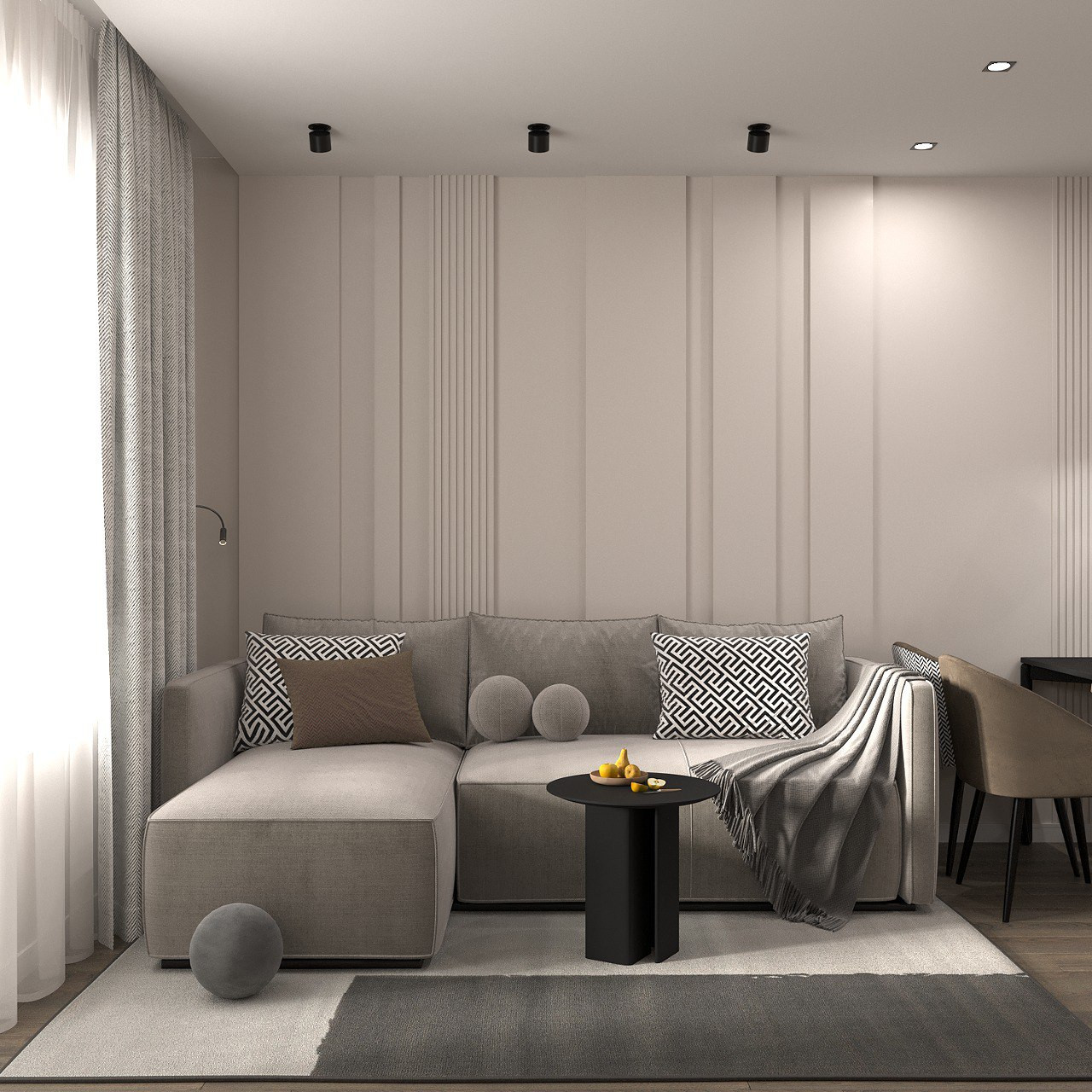 Кухня-гостиная 17,6 м2