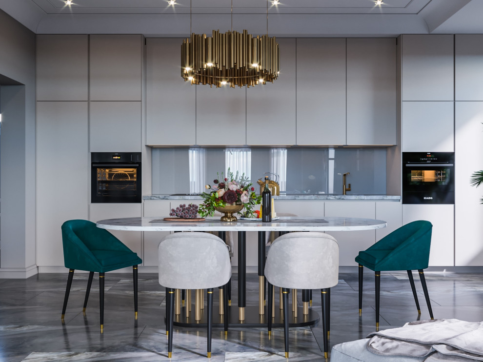 Дизайн коттеджа в неоклассическом стиле 260 кв.м. (2018 год)