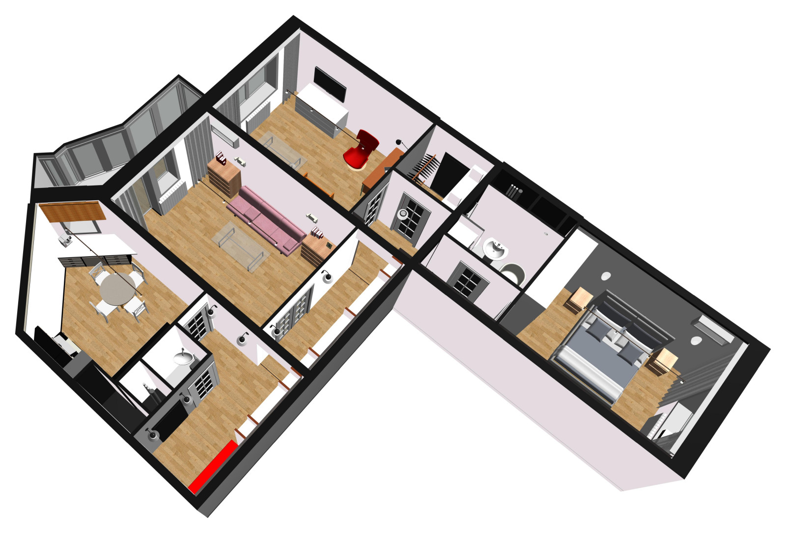 Квартира для холостяка. Москва.