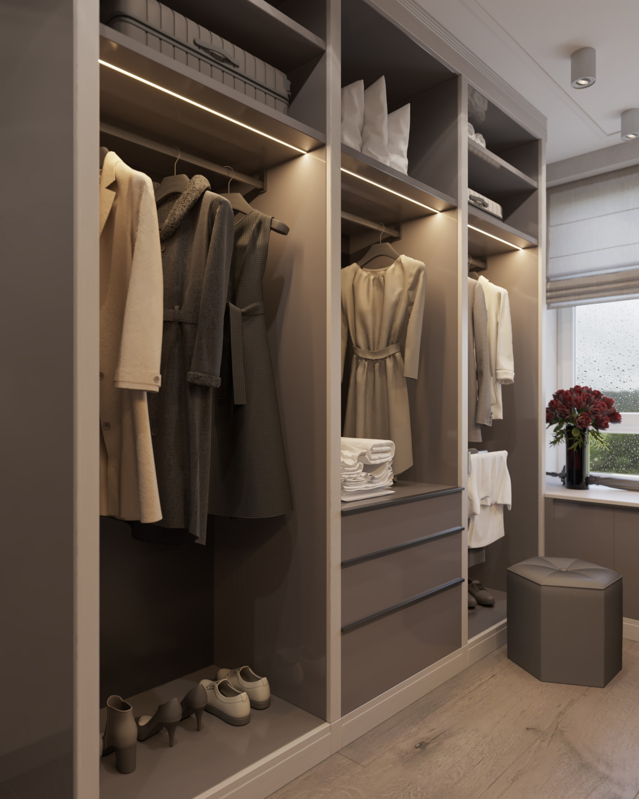 Дизайн интерьера квартиры. 168 кв.м. Soft contrasts.