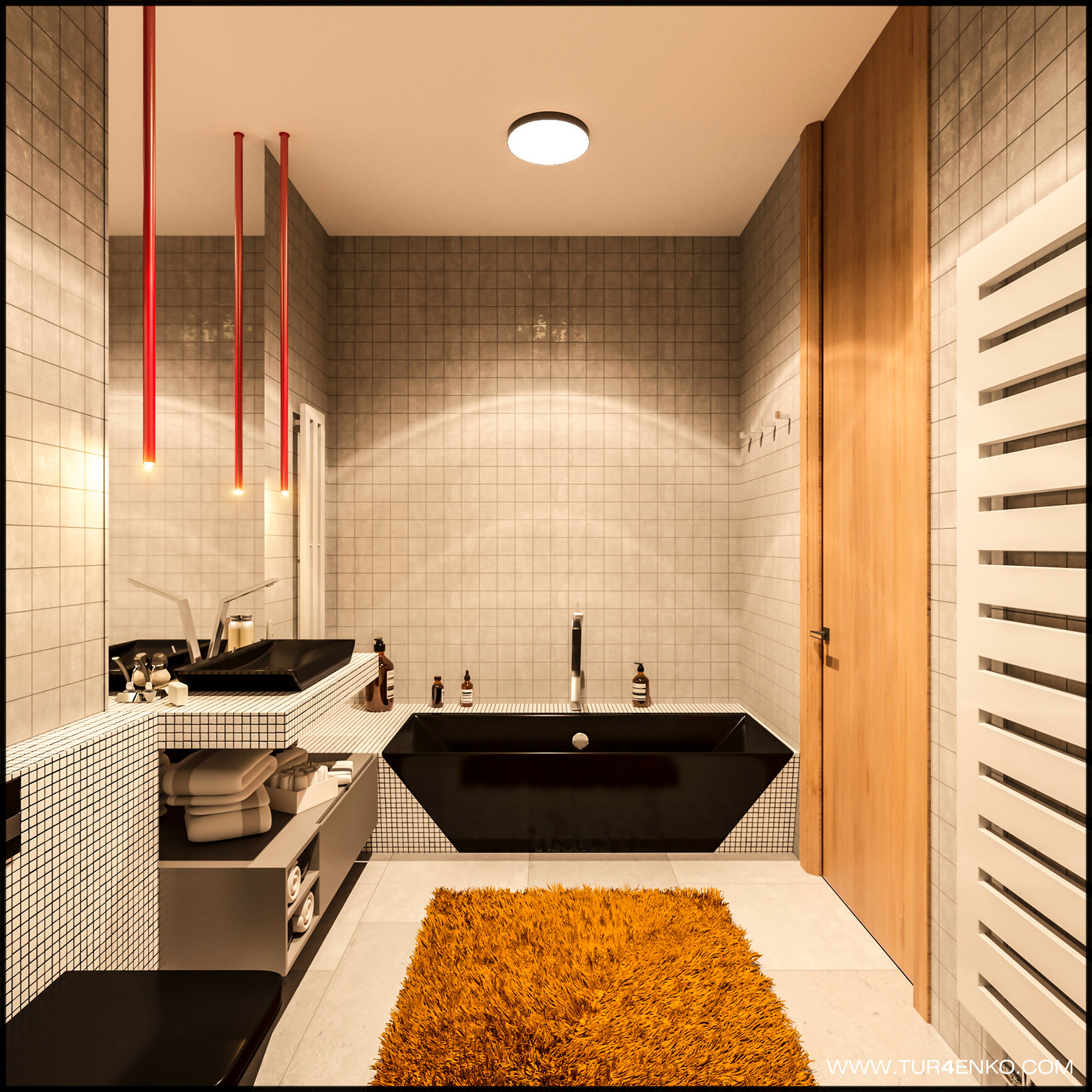 Брутальная квартира для холостяка 119 м2 в ЖК "Клубный дом на Сретенке"