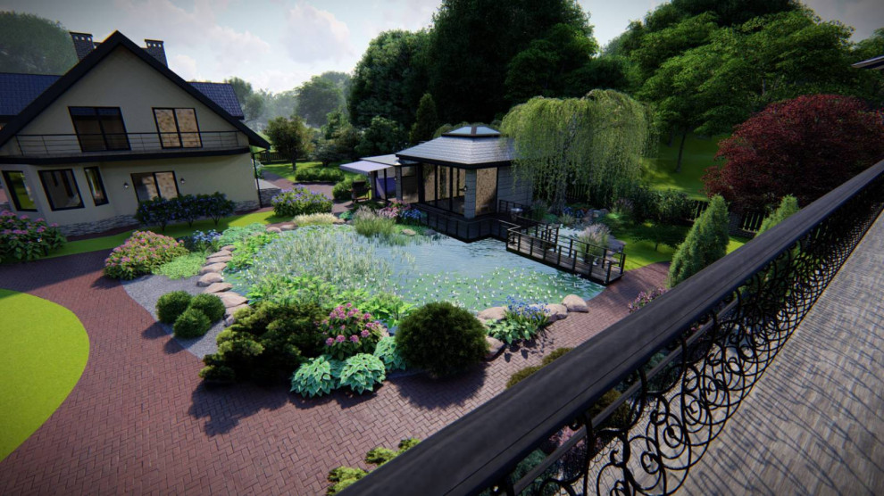 Ландшафтный проект благоустройства участка п. Куликово, Калининградская область