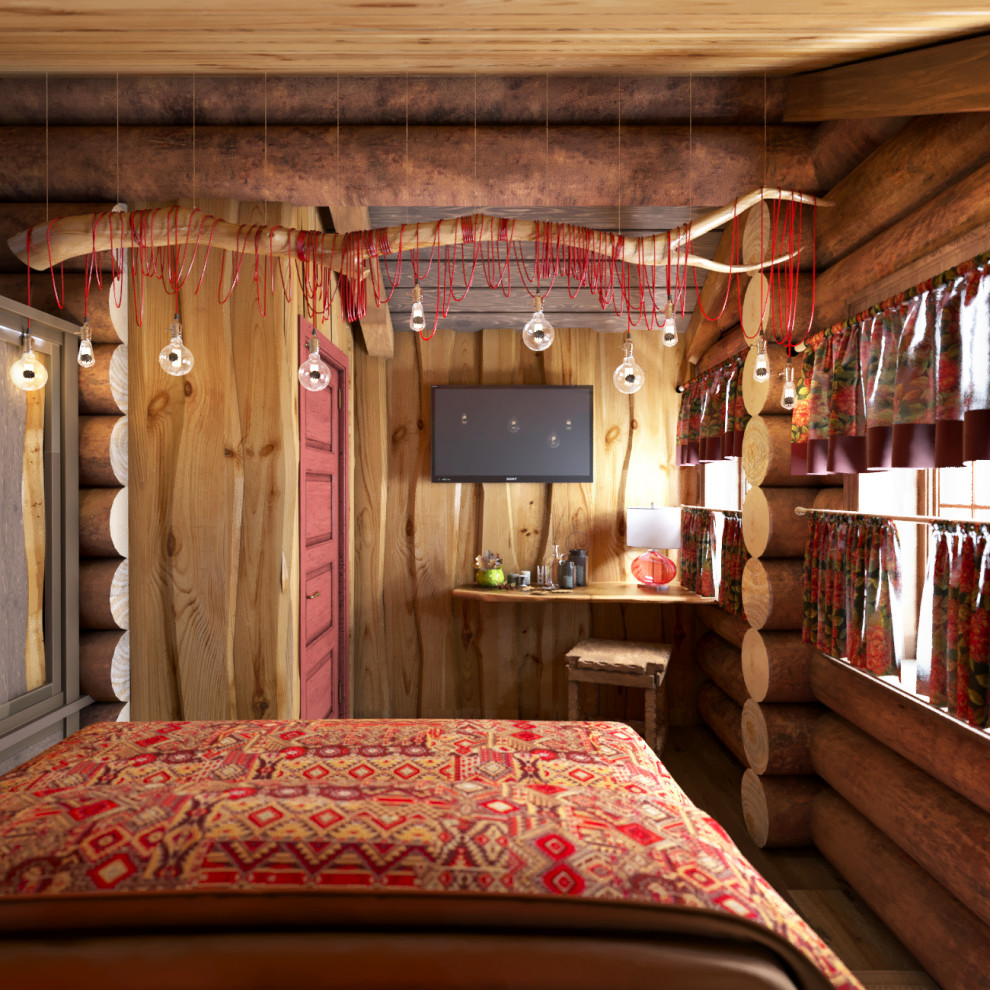 Гостевой деревянный домик, 2 этажа,