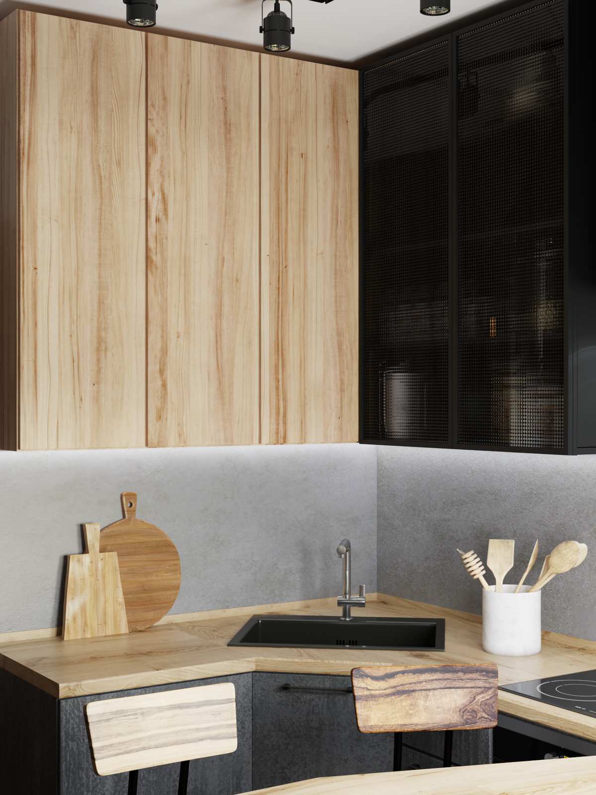 Маленькая графитовая квартира