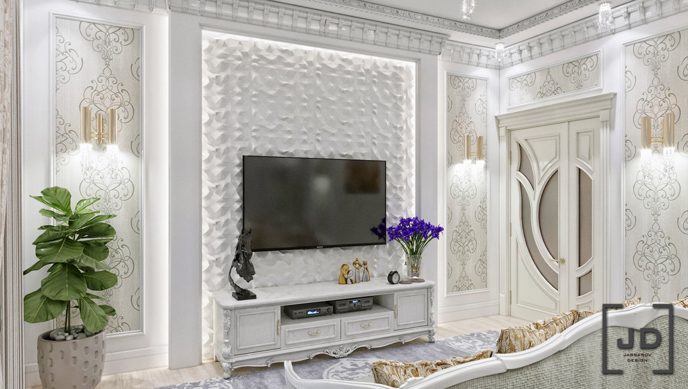 Дизайн гостиной в элитной квартире.