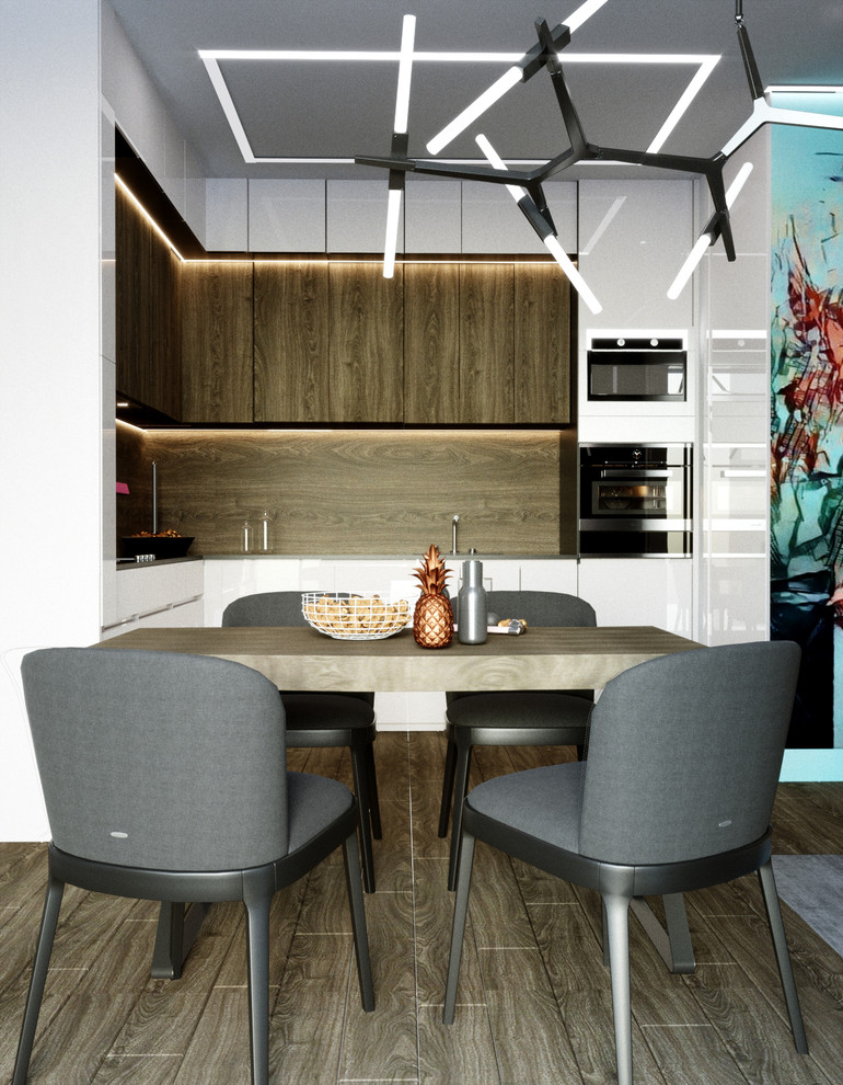 Дизайн интерьер квартиры в современном стиле (минимализм+лофт)