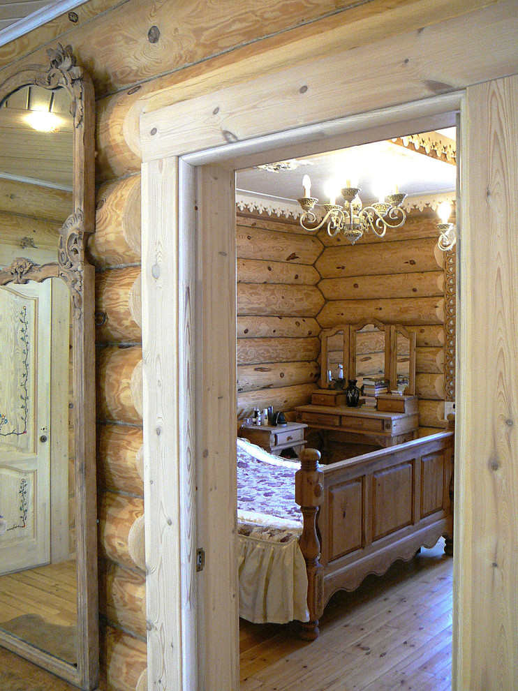 Обложка проекта: Рубленный дом. Спальня.