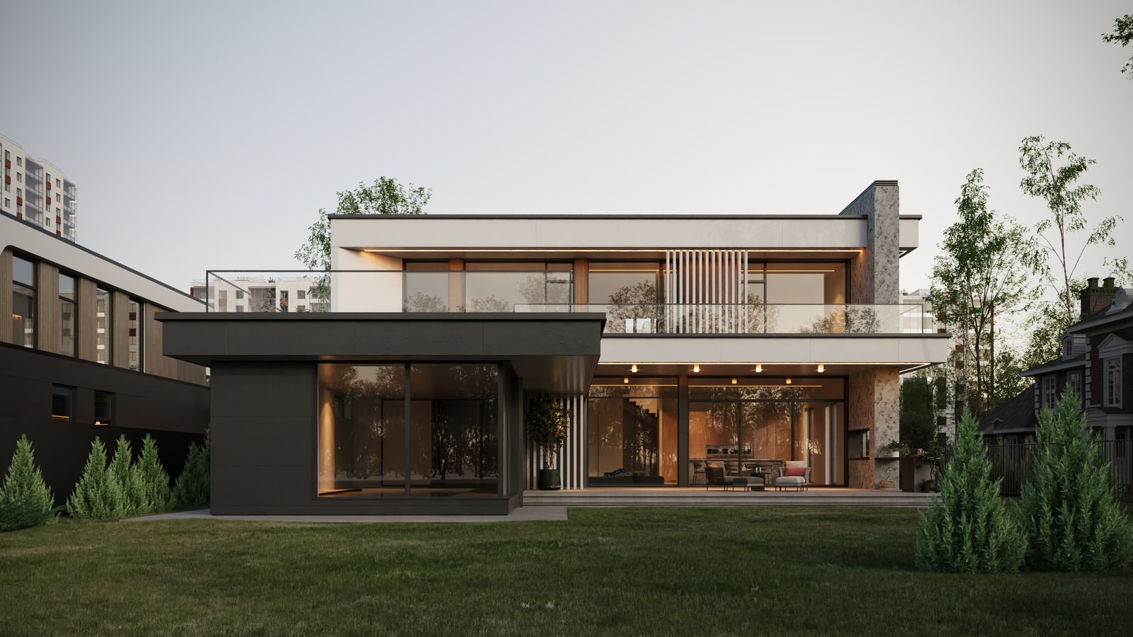 Проект коттеджа на берегу Москва-реки