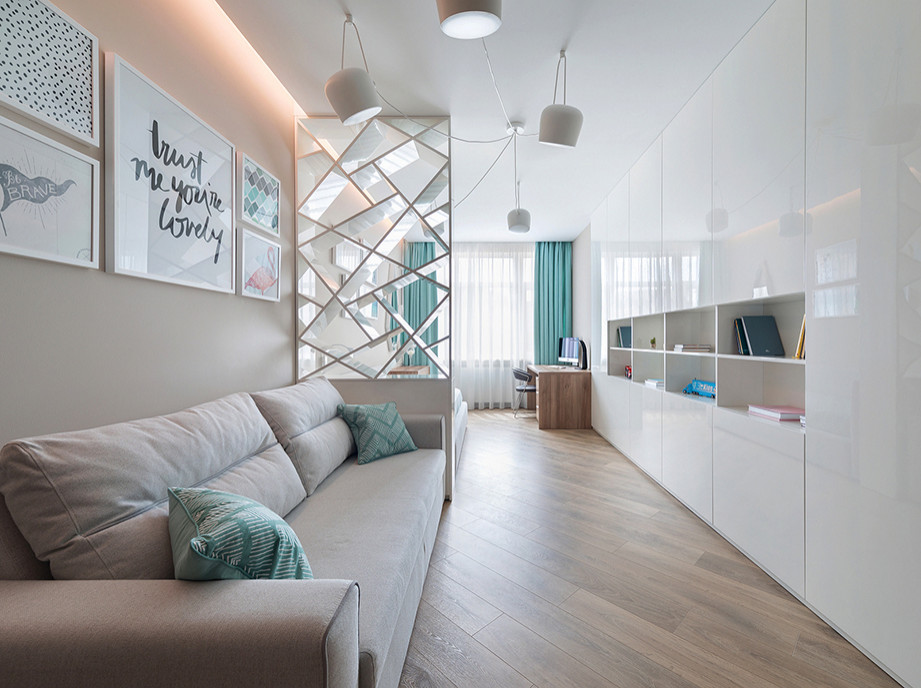 Ремонт в стиле контемпорари, 131 м²