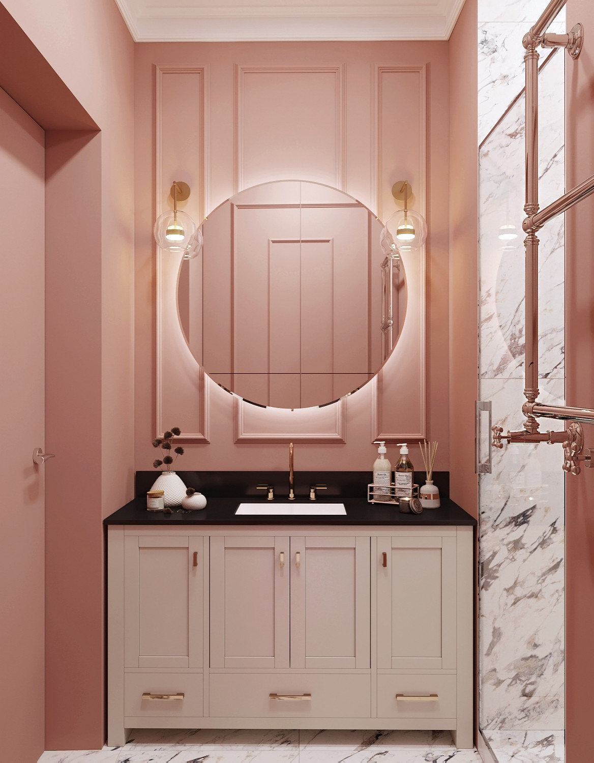 Квартира в ЖК “Leningrad”, который был выполнен для молодой пары.