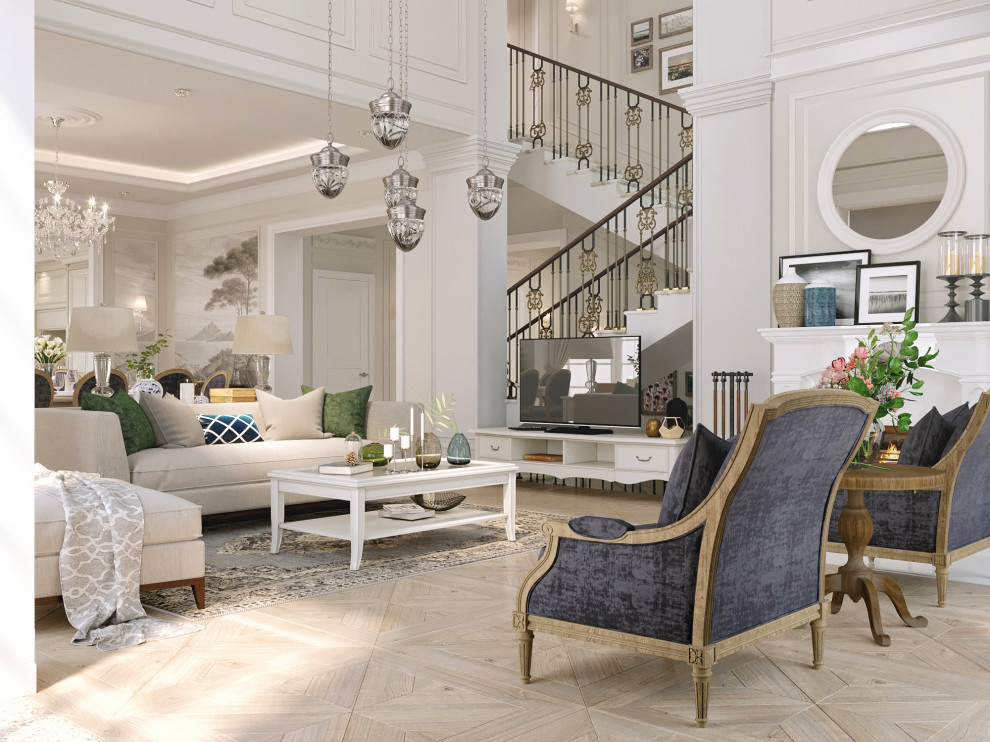 Загородный дом в классическом стиле 370 м.кв