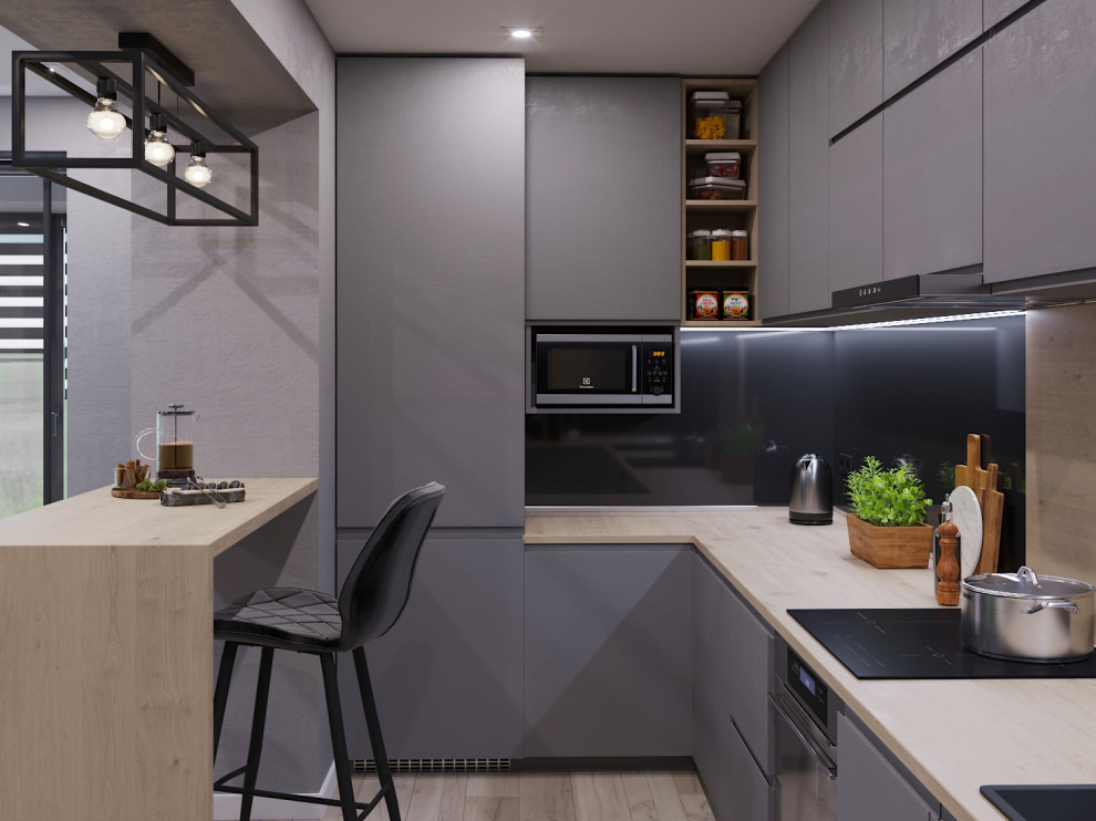 Обложка проекта: Кухня-гостиная для холостяка