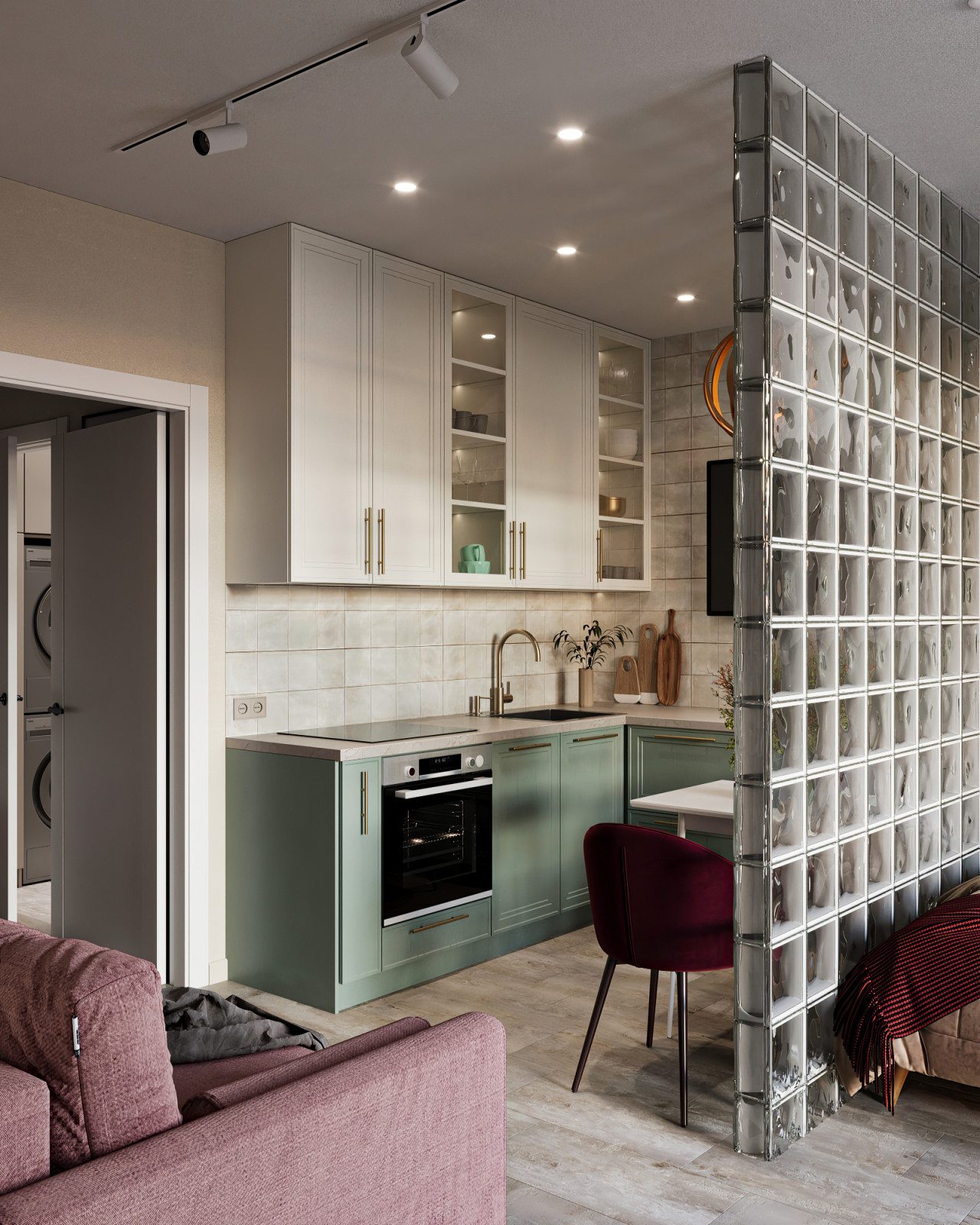 Дизайн проект небольшого пространства — квартиры-студии.