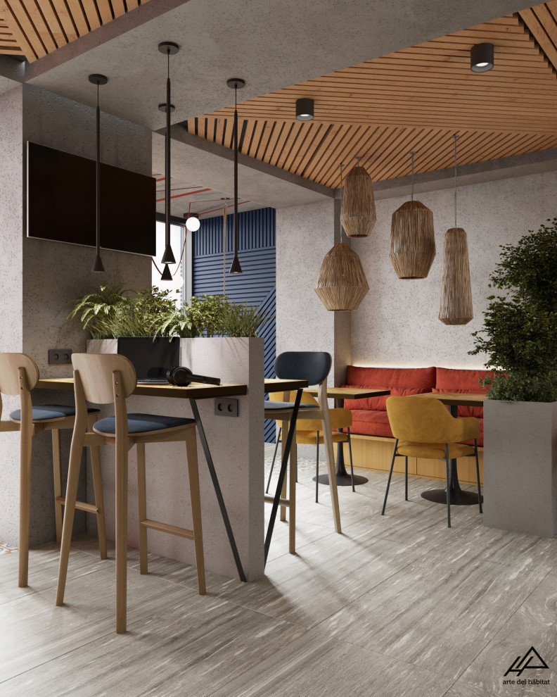 Интерьер кофейни в самом сердце города