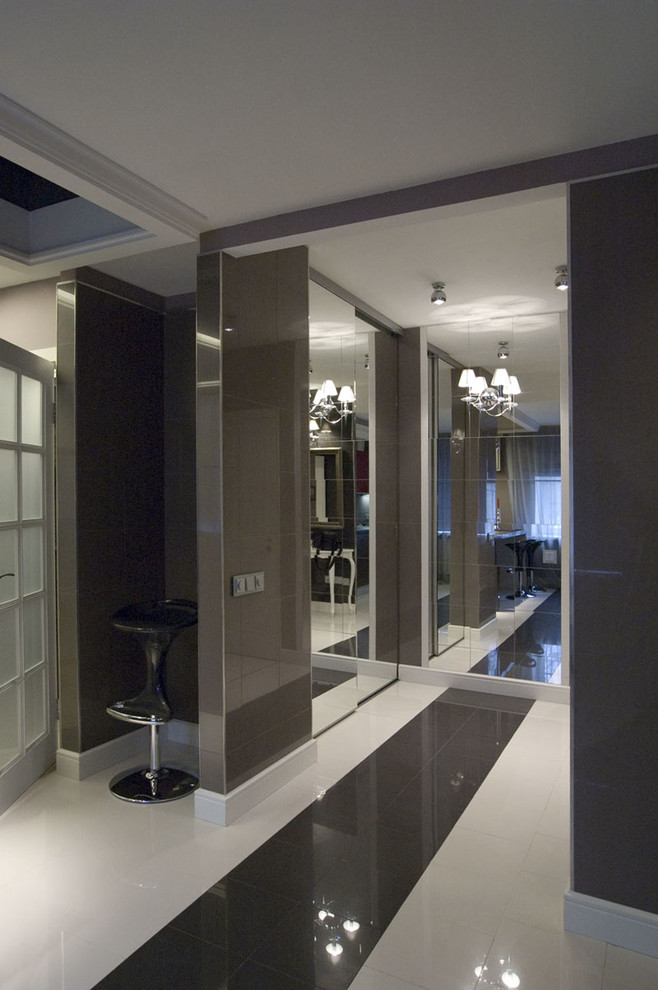 черно-белый интерьер