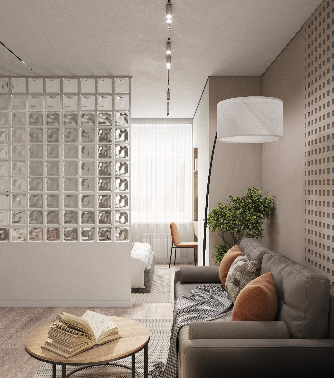 Гостиная-спальня 22 кв.м.