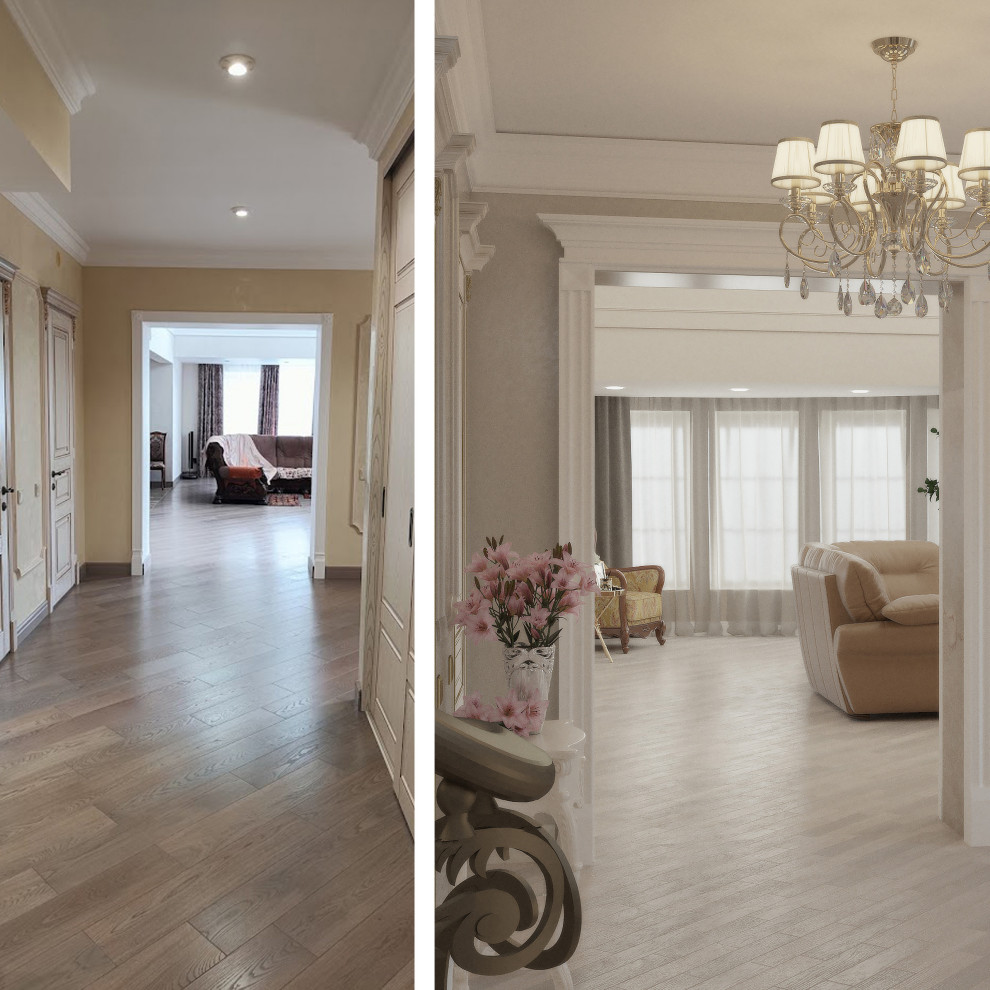 Визуализация и реализация проекта коттеджа в классическом стиле